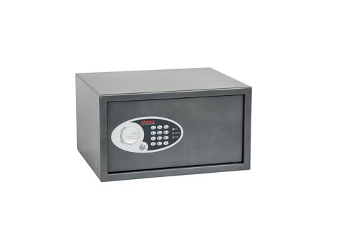 Compact SS0800E Series Steel Safe with Electronic Lock 34 Litres Metallic Graphite