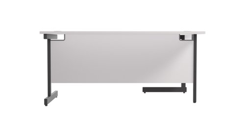 SU1612LHRADWHBK Single Upright Left Hand Radial Desk (FSC) 1600 X 1200 White/Black
