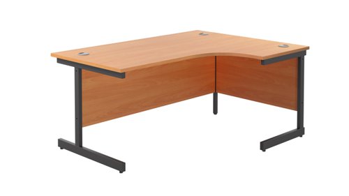 Single Upright Right Hand Radial Desk