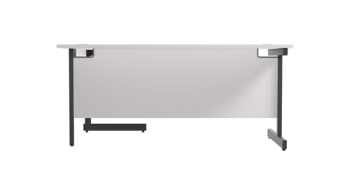 SU1612RHRADWHBK Single Upright Right Hand Radial Desk (FSC) 1600 X 1200 White/Black