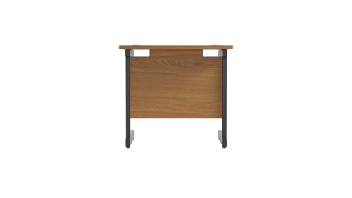 SU8060RECNOBK | The Single Upright Rectangular Desk, with its sleek and stylish design, this Modern cantilever leg rectangular office desk is available in white, black and silver legs to suit any decor. The desk comes with cable ports supplied as a standard, making it easy to keep your workspace tidy and organised. The adjustable feet ensure that the desk is level on uneven floors, while the included modesty panels provide privacy and a professional look. Whether you're working from home or in the office, our Single Upright Rectangular Desk is the ideal choice for a comfortable and productive workspace.