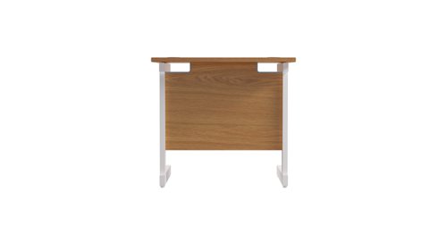 Single Upright Rectangular Desk: 600mm Deep (FSC) 800 X 600 Nova Oak/White