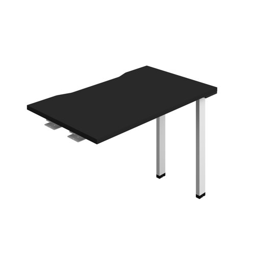 Synergy Bench Extension with Cut Out: 1 Person (FSC) : 1000 600 Black/White