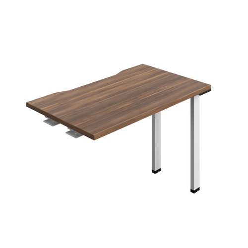 Synergy Bench Extension with Cut Out: 1 Person (FSC) : 1000 600 Dark Walnut/White