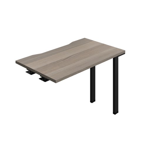 Synergy Bench Extension with Cut Out: 1 Person (FSC) : 1000 600 Grey Oak/Black