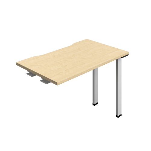 Synergy Bench Extension with Cut Out: 1 Person (FSC) : 1000 600 Maple/Silver