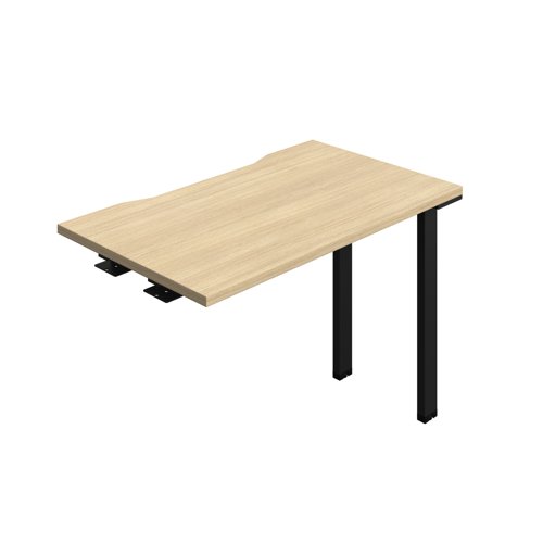 Synergy Bench Extension with Cut Out: 1 Person (FSC) : 1000 600 Nova Oak/Black