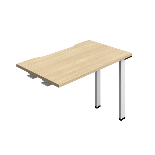 Synergy Bench Extension with Cut Out: 1 Person (FSC) : 1000 600 Nova Oak/White