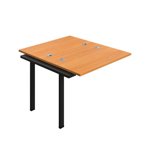 Synergy Bench Extension with Cable Ports: 2 Person (FSC) : 1000 600 Beech/Black