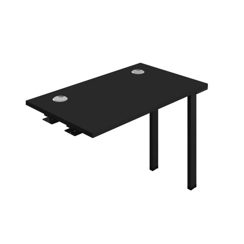 Synergy Bench Extension with Cable Ports: 1 Person (FSC) : 1000 600 Black/Black