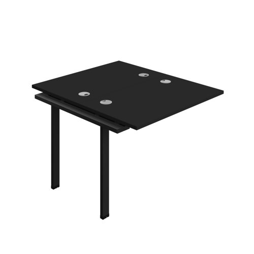 Synergy Bench Extension with Cable Ports: 2 Person (FSC) : 1000 600 Black/Black