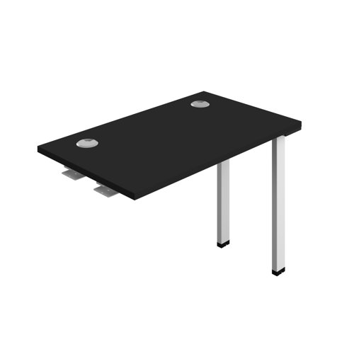Synergy Bench Extension with Cable Ports: 1 Person (FSC) : 1000 600 Black/White