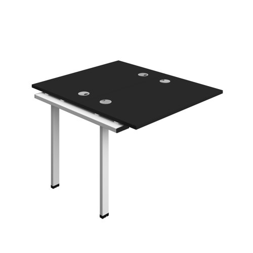 Synergy Bench Extension with Cable Ports: 2 Person (FSC) : 1000 600 Black/White