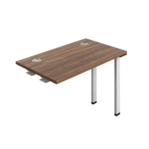 Synergy Bench Extension with Cable Ports: 1 Person (FSC) : 1000 600 Dark Walnut/White