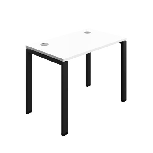 Synergy Bench with Cable Ports: 1 Person (FSC) : Goal Post Leg : 1000 600 White/Black