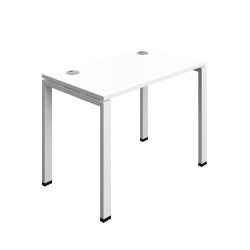 Synergy Bench with Cable Ports: 1 Person (FSC) : Goal Post Leg : 1000 600 White/White