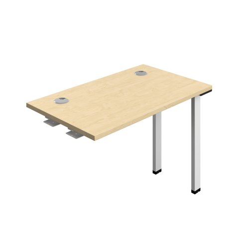 Synergy Bench Extension with Cable Ports: 1 Person (FSC) : 1000 600 Maple/White