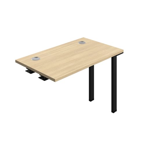 Synergy Bench Extension with Cable Ports: 1 Person (FSC) : 1000 600 Nova Oak/Black