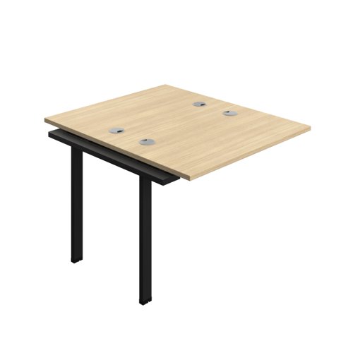 Synergy Bench Extension with Cable Ports: 2 Person (FSC) : 1000 600 Nova Oak/Black