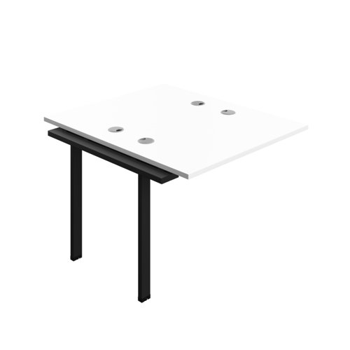 Synergy Bench Extension with Cable Ports: 2 Person (FSC) : 1000 600 White/Black