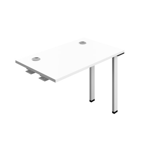 Synergy Bench Extension with Cable Ports: 1 Person (FSC) : 1000 600 White/White