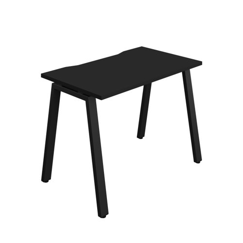 Synergy Bench with Cut Out: 1 Person (FSC) : A-Frame Leg : 1000 700 Black/Black