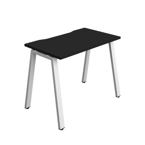 Synergy Bench with Cut Out: 1 Person (FSC) : A-Frame Leg : 1000 700 Black/White