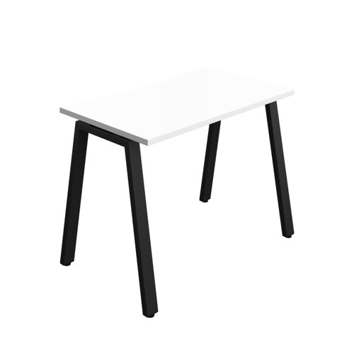 Synergy Bench with Cut Out: 1 Person (FSC) : A-Frame Leg : 1000 700 White/Black