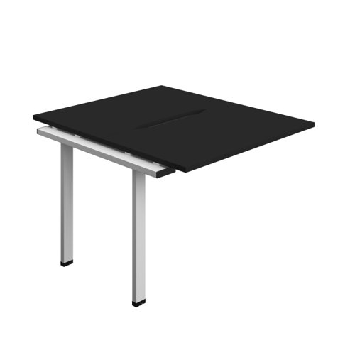 Synergy Bench Extension with Cut Out: 2 Person (FSC) : 1000 700 Black/Silver