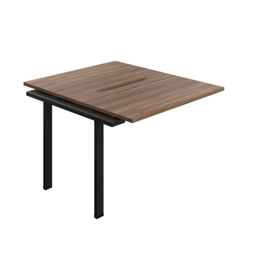 Synergy Bench Extension with Cut Out: 2 Person (FSC) : 1000 700 Dark Walnut/Black
