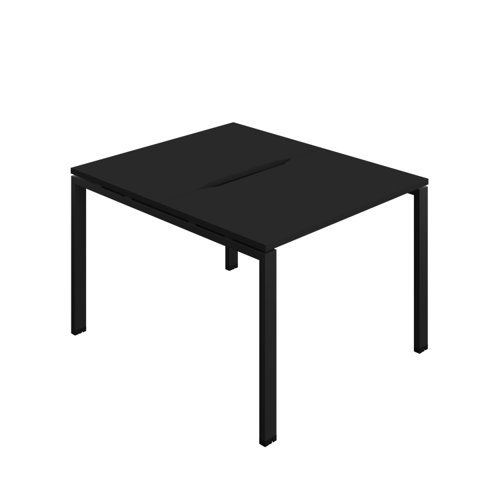 Synergy Bench with Cut Out: 2 Person (FSC) : Goal Post Leg : 1000 700 Black/Black