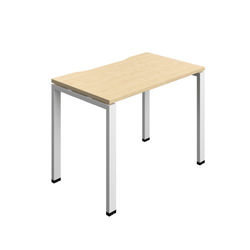 Synergy Bench with Cut Out: 1 Person (FSC) : Goal Post Leg : 1000 700 Maple/White
