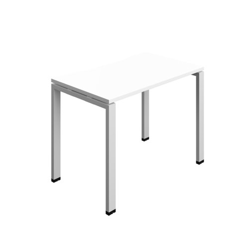 Synergy Bench with Cut Out: 1 Person (FSC) : Goal Post Leg : 1000 700 White/Silver