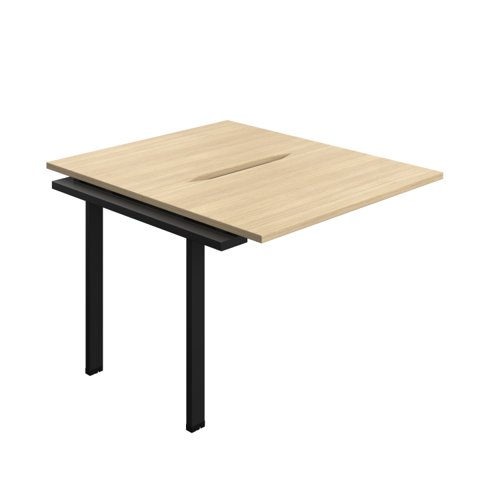 Synergy Bench Extension with Cut Out: 2 Person (FSC) : 1000 700 Nova Oak/Black
