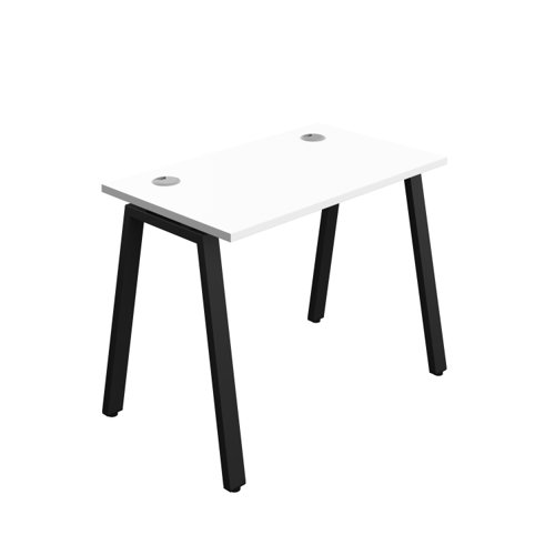 Synergy Bench with Cable Ports: 1 Person (FSC) : A-Frame Leg : 1000 700 White/Black