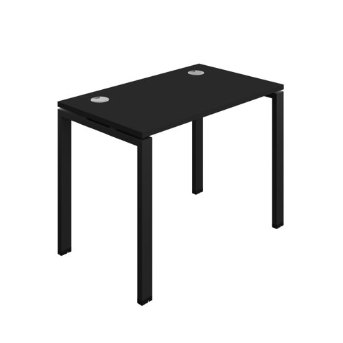 Synergy Bench with Cable Ports: 1 Person (FSC) : Goal Post Leg : 1000 700 Black/Black