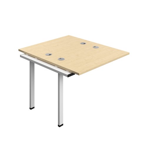 Synergy Bench Extension with Cable Ports: 2 Person (FSC) : 1000 700 Maple/White