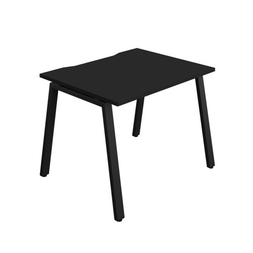 Synergy Bench with Cut Out: 1 Person (FSC) : A-Frame Leg : 1000 800 Black/Black