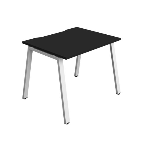 Synergy Bench with Cut Out: 1 Person (FSC) : A-Frame Leg : 1000 800 Black/White