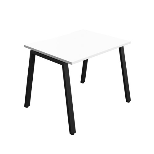 Synergy Bench with Cut Out: 1 Person (FSC) : A-Frame Leg : 1000 800 White/Black