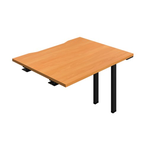 Synergy Bench Extension with Cut Out: 1 Person (FSC) : 1000 800 Beech/Black