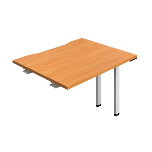 Synergy Bench Extension with Cut Out: 1 Person (FSC) : 1000 800 Beech/White
