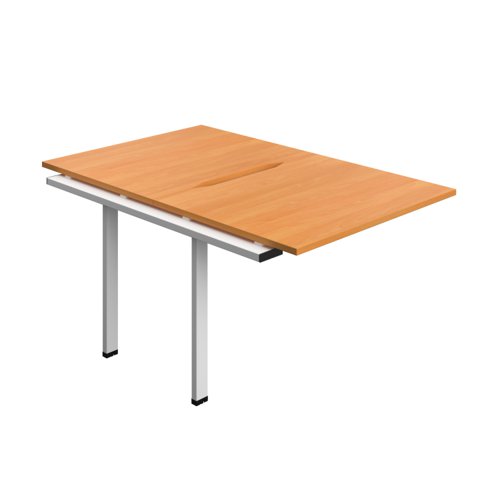 Synergy Bench Extension with Cut Out: 2 Person (FSC) : 1000 800 Beech/White