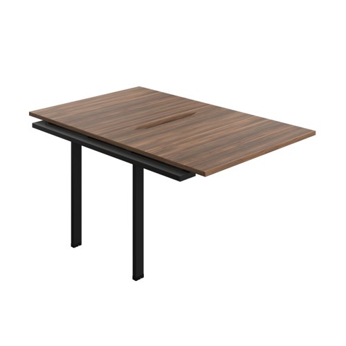Synergy Bench Extension with Cut Out: 2 Person (FSC) : 1000 800 Dark Walnut/Black