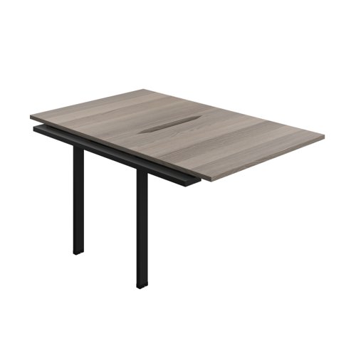 Synergy Bench Extension with Cut Out: 2 Person (FSC) : 1000 800 Grey Oak/Black