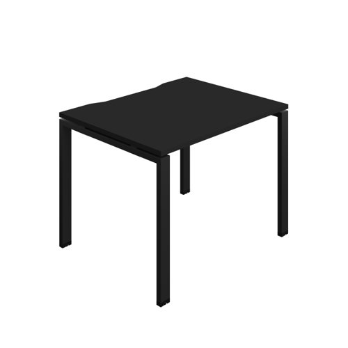 Synergy Bench with Cut Out: 1 Person (FSC) : Goal Post Leg : 1000 800 Black/Black