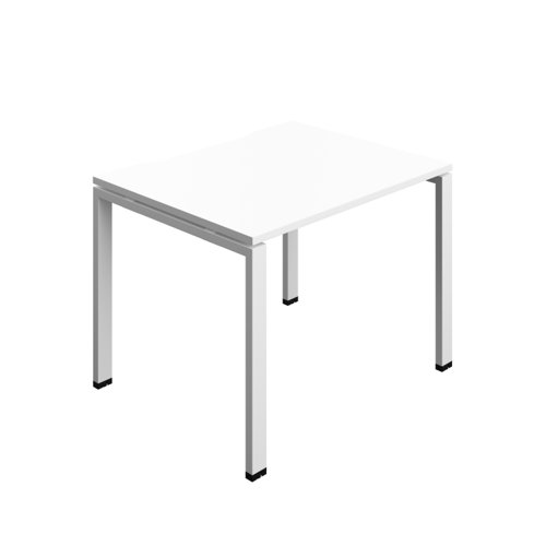 Synergy Bench with Cut Out: 1 Person (FSC) : Goal Post Leg : 1000 800 White/White