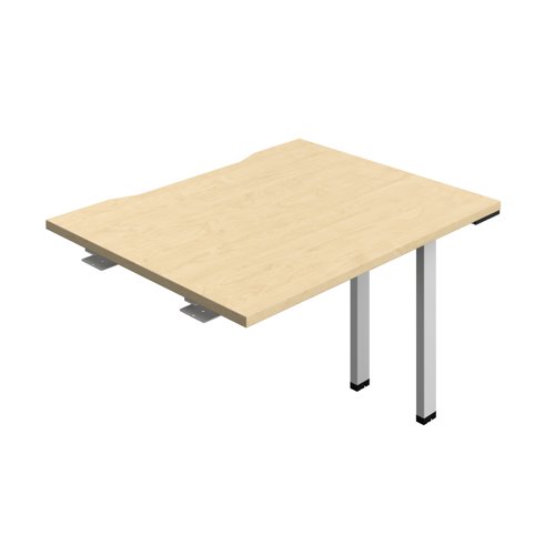 Synergy Bench Extension with Cut Out: 1 Person (FSC) : 1000 800 Maple/Silver