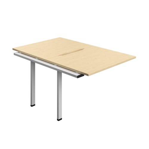 Synergy Bench Extension with Cut Out: 2 Person (FSC) : 1000 800 Maple/Silver