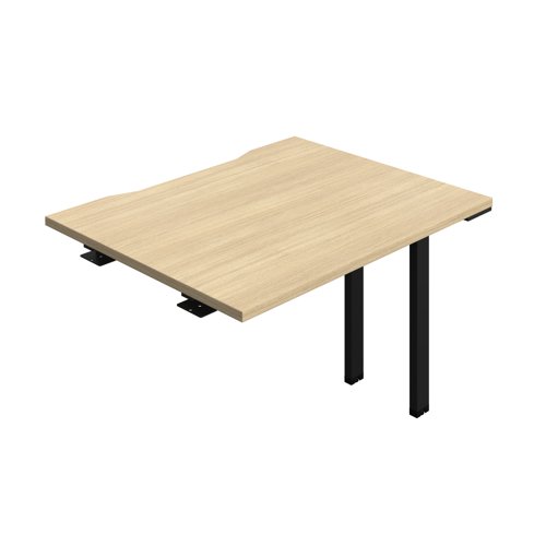Synergy Bench Extension with Cut Out: 1 Person (FSC) : 1000 800 Nova Oak/Black
